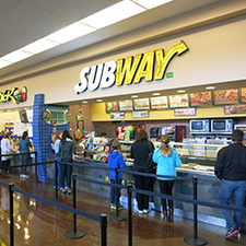 Subway located within the Seattle Premium Outlets at Quil Ceda Village
