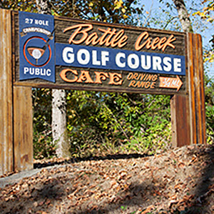 Home of the Rock Hole Battle Creek Golf Course.